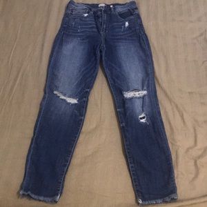 Distressed jeans